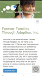 Mobile Screenshot of foreverfamiliesthroughadoption.org